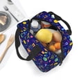 thumbnail image 5 of KLL Mathematics And Chemistry Print Insulated Lunch Bag Women, Reusable Cute Tote Lunch Box for Adult & Men, Leakproof Cooler Lunch Bags for Work Office Travel Picnic, 5 of 5