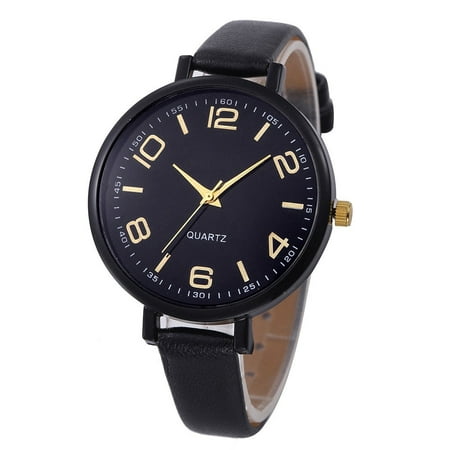Ausyst Watch for Women Women Casual Faux Leather Quartz Analog Wrist Watch on Sale Clearance