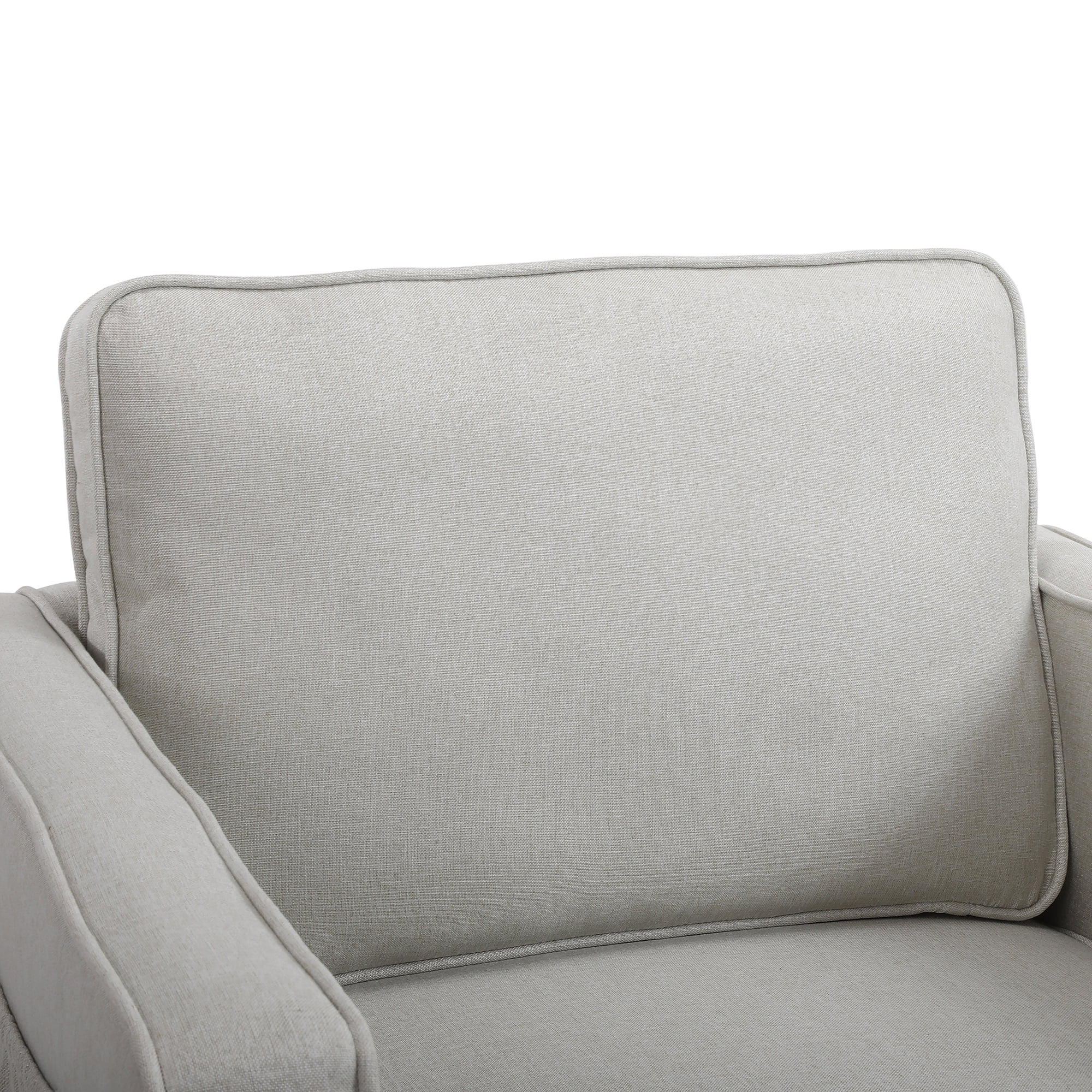 Kadyn Modern Teddy Fabric Swivel Accent Chair with 360 Degree Swiveling for Living Room, Beige