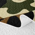 thumbnail image 5 of Manfei Farmhouse Camouflage Twin Quilt Set, Mid Century Camo Twin Coverlet Set, Desert Tan, 2-Piece, 1 Bedspread and 1 Pillowcase, 5 of 7