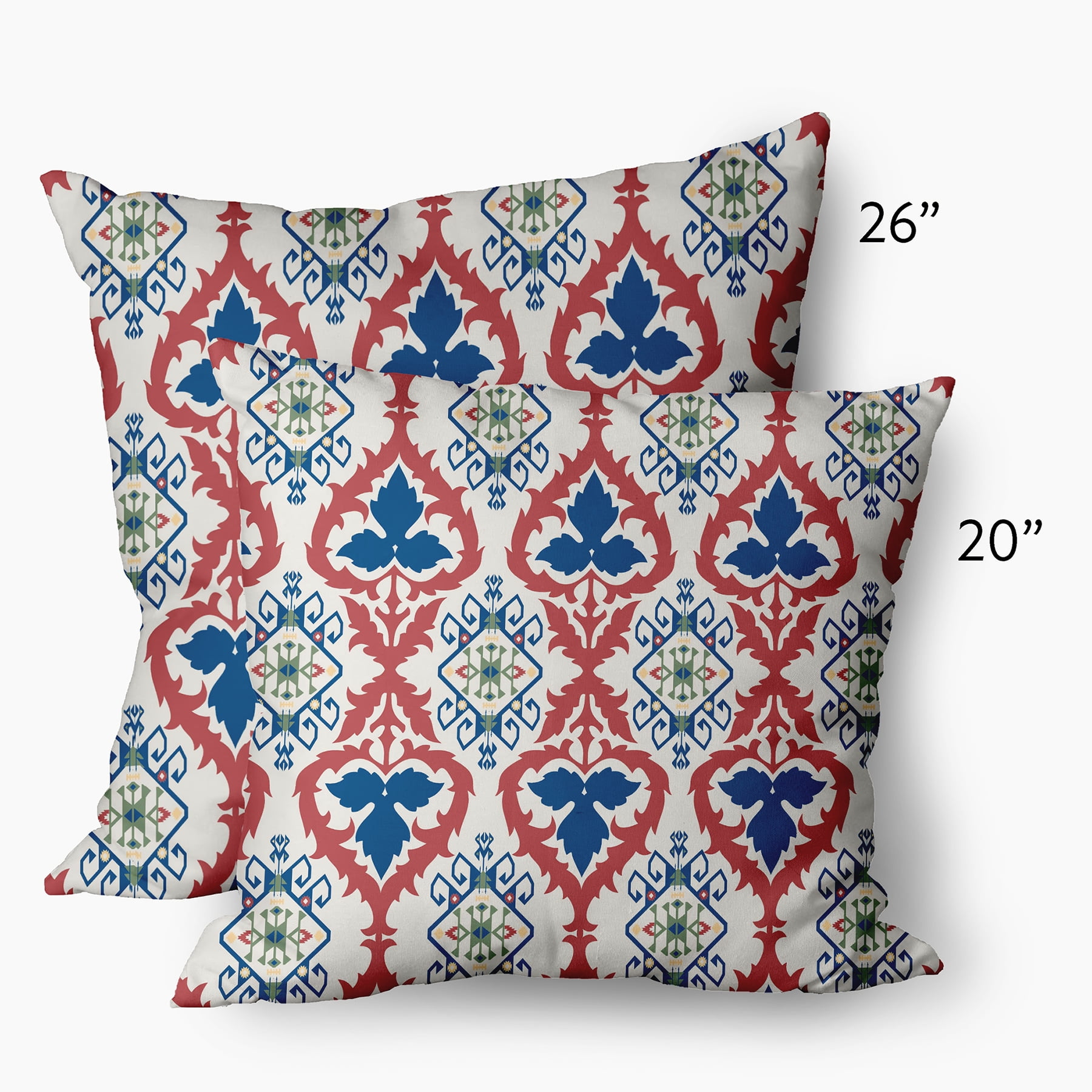Simply Daisy 26" x 26" French, Country Blue Polyester Throw Pillow