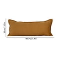 thumbnail image 3 of Long Body Support Pillow, Side Sleeping Leg Pillow, Segmented Filling Prevents Shifting, Soft Breathable Removable Cover, Multi Purpose Bed Cushion for Back, Waist Relief, Brown, 3 of 6
