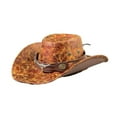 thumbnail image 3 of Sombrero de vaquero para hombre, elegante sombrero de de ala ancha para fiestas temáticas, acampadas y senderismo Naranja, 3 of 8