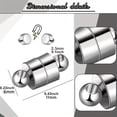 thumbnail image 2 of Ohmyroo 6-Piece Customizable Magnetic Safety Buckles for Jewelry Steel-Alloy, 2 of 8