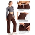 thumbnail image 5 of SPECIAL MAGIC Women Cotton Yoga Sweatpants with Drawstring Wide Leg Lounge Pajama Pants for Workout Jogging Running Home & Leisure, 5 of 7