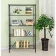 thumbnail image 4 of 5-Tier Wire Shelving Unit (1250 lbs Capacity), Heavy Duty Metal Storage Rack with Adjustable Leveling Feet, Rust-Resistant Powder Coated Organizer for Garage, Kitchen, Pantry, Black, 4 of 8