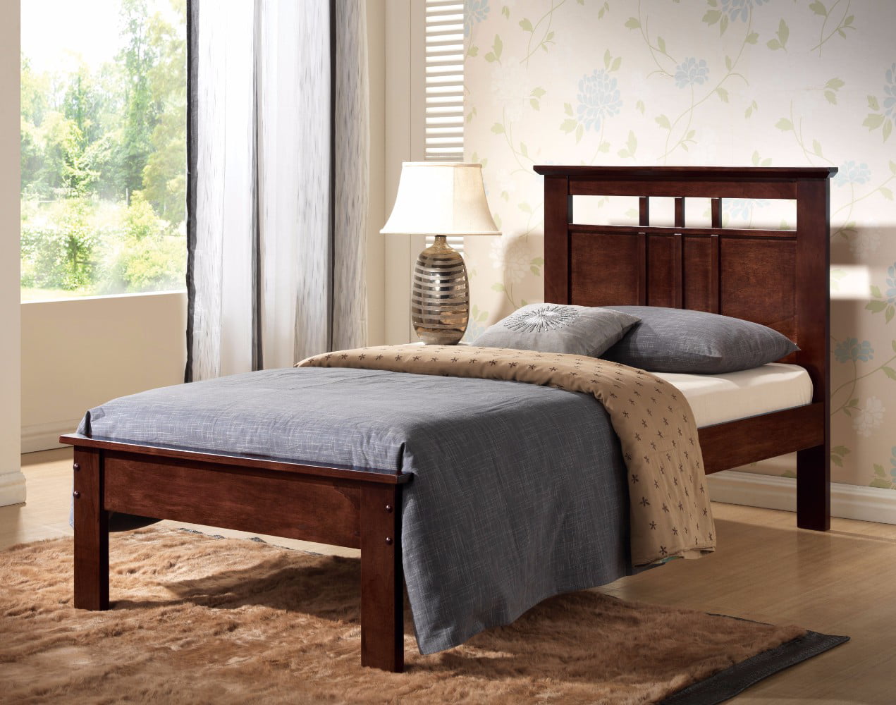 xl twin mattress and frame and headboard