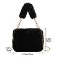 thumbnail image 2 of Warm Plush Handbag Autumn Winter Fluffy Tote Bag Luxury Chain Crossbody Bags Designer Shoulder Bag For Women, 2 of 7