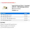 thumbnail image 2 of Engine Pressure Sensor - Compatible with 1975 - 1988 Volkswagen Scirocco 1976 1977 1978 1979 1980 1981 1982 1983 1984 1985 1986 1987, 2 of 2