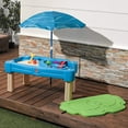 Step2 Cascading Cove Blue Plastic Sandbox and Water Table for Toddlers