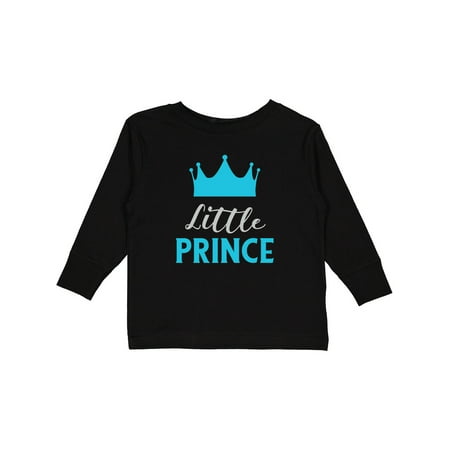 

Inktastic Prince Little Prince King Crown Baby Boy Gift Toddler Boy Girl Long Sleeve T-Shirt