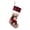 D, variant on 18 Inch Burlap Christmas Stocking with Cat/Reindeer/Deer Design, Buffalo Plaid Cuff Xmas Sock for Holiday Decor,1PC,D