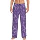 thumbnail image 1 of Balery Lavender Flowers Pantalones de pijama para hombre, pijama ultraligero, pantalón de descanso-XX-Large, 1 of 6