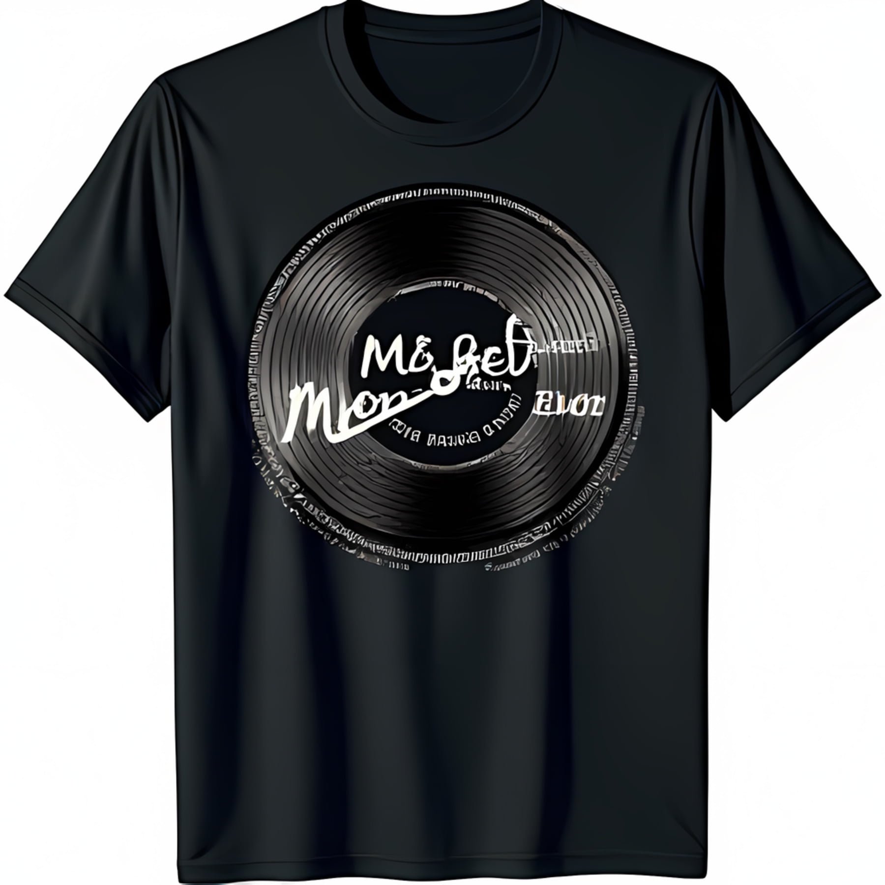 Women's Retro Vinyl Record Best Mom Ever Graphic T-Shirt