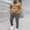 Khaki, variant on Sweat Outfits for Men 2 Piece Set Casual Long Sleeve Quarter Zip Hoodie Sweatshirt Tracksuit Sweatpants SweatTracksuits Jogging Suit Men Clothing
