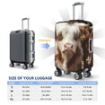 thumbnail image 3 of Cauagu Cow With Butterflies Print Travel Luggage Cover,Travel Dust-proof Suitcase Cover Softside Suitcase Protector for 18-32inch,Not Included Suitcase, 3 of 8