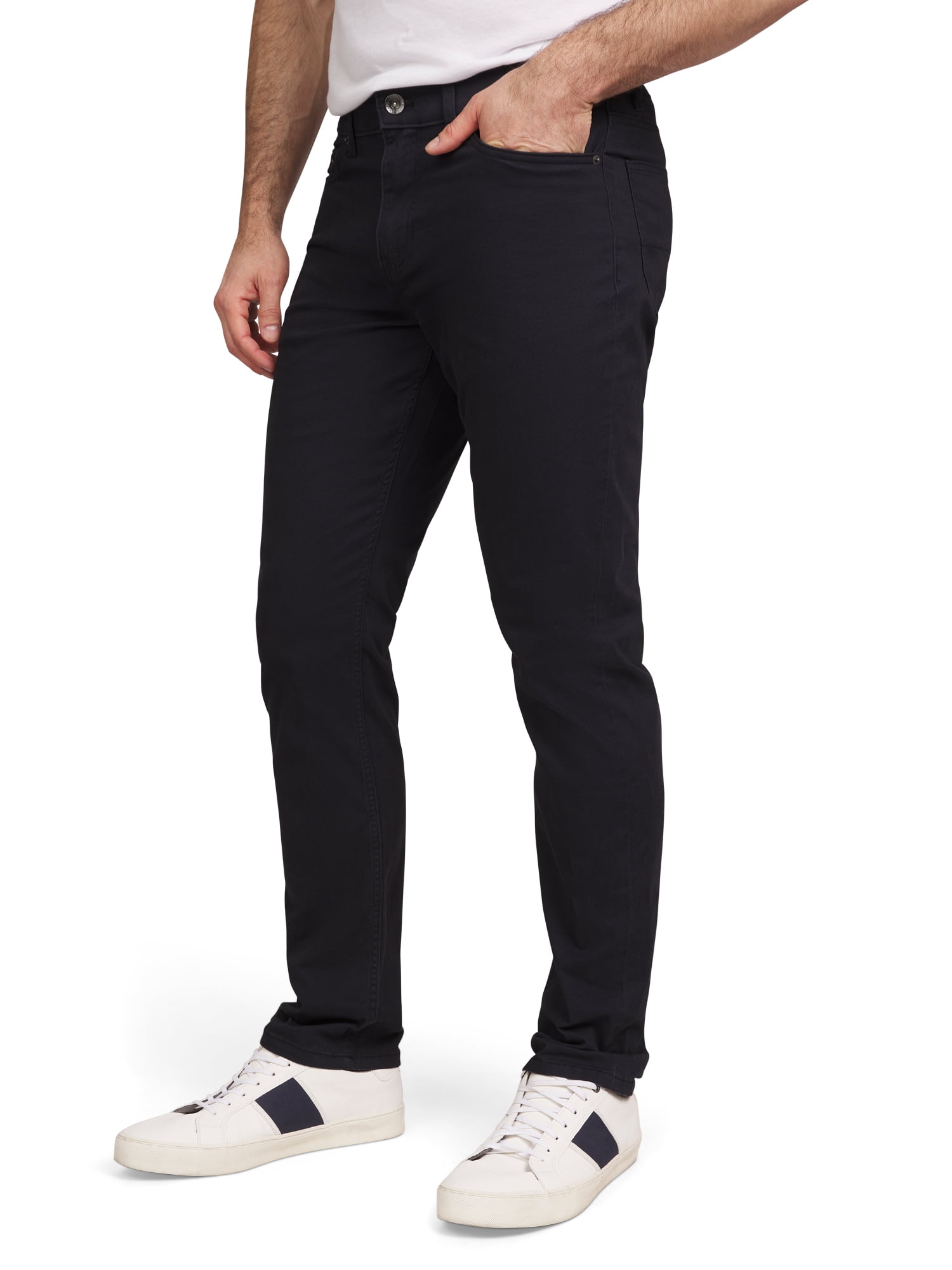 Chaps Men's & Big Men's Slim Straight Fit 5-Pocket Khaki Pants