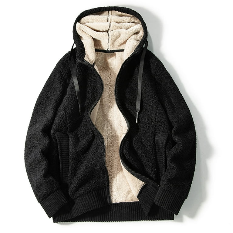 Fleece lined 2025 mens sweatshirt