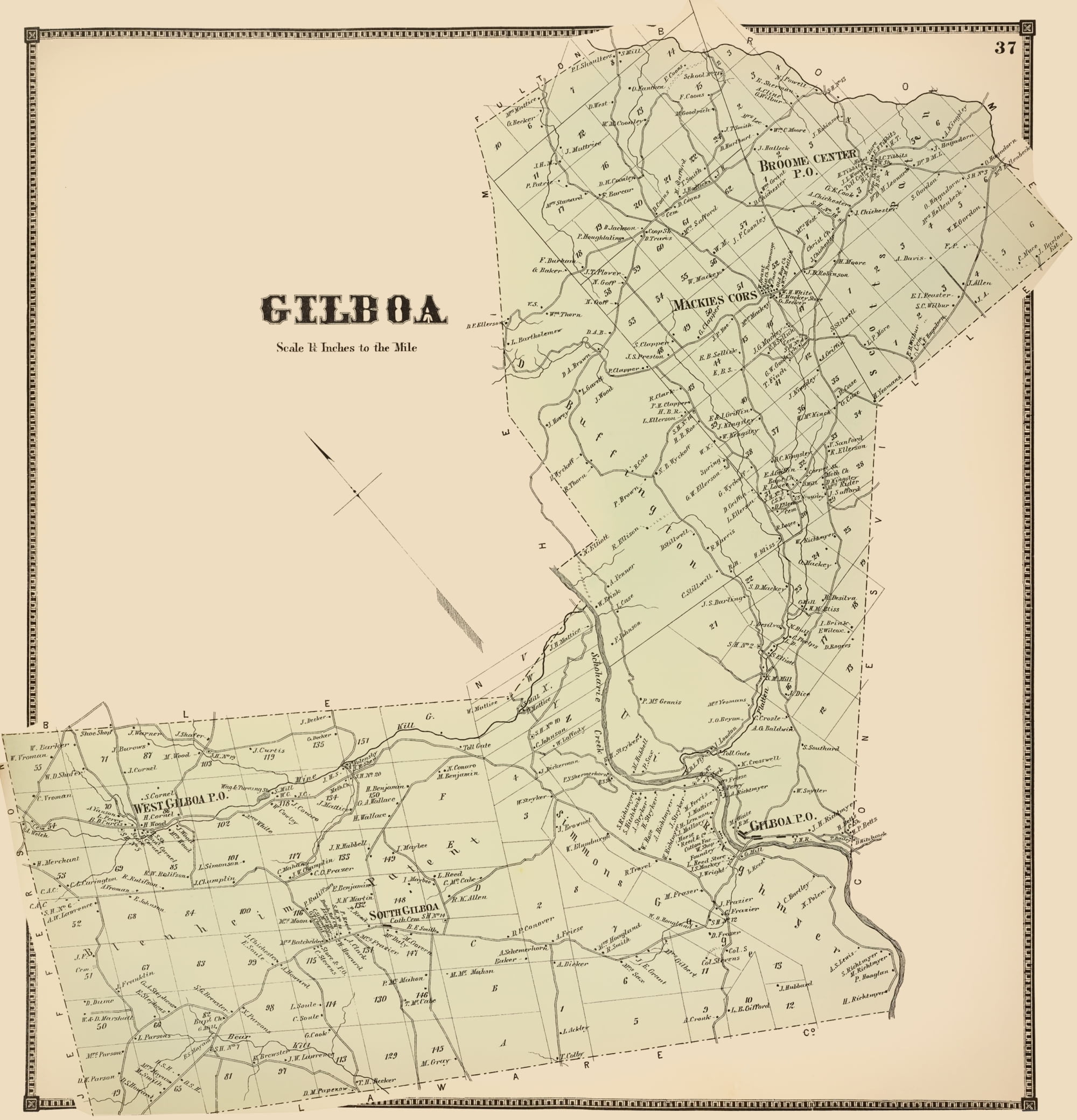 Gilboa New York Stone 1866 23.00 x 23.92 Matte Art Paper