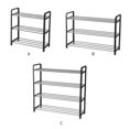 thumbnail image 4 of Estante para zapatos Organizador de estante para almacenamiento de zapatos de múltiples capas Soporte de acero de metal para el hogar, 3 capas largas Monstrate HA003465-02, 4 of 7