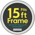 thumbnail image 3 of Yescom Trampoline Replacement Mat W/96V-Ring For 15" Trampoline Frame 7" Spring , UV Resistant 8 Row Stitch Jumping Mat, 3 of 9