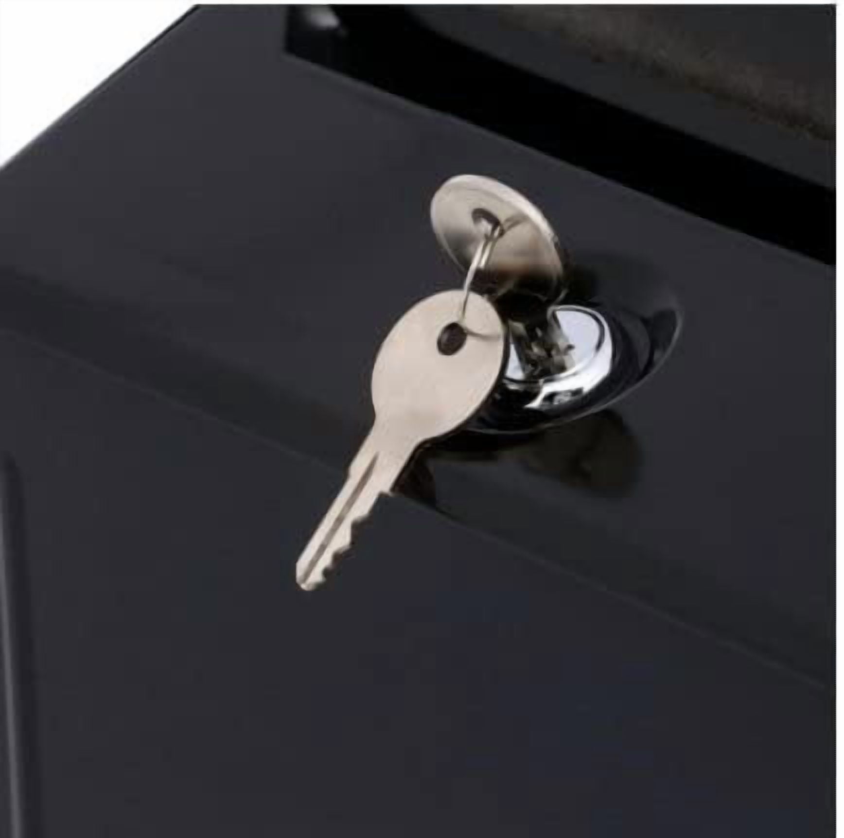 Gibraltar Mailboxes Wall-Mounted Locking Mailbox Black - Durable Powder Coat Steel Finish — Home & Garage Storage, Stackable Design