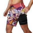 thumbnail image 2 of The Powerpuff Girls Mens Swim Trunks with Compression Liner Board Shorts Quick Dry Swim Shorts Bathing Suits 3XL, 2 of 8