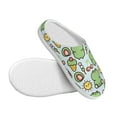 thumbnail image 3 of Lsque Frog With Sweet Pattern Womens Comfort Cotton on Scuff With Memory Foam and Anti-skid Sole Slipper-40/41, 3 of 7
