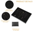 thumbnail image 4 of 1 Pcs Velvet Necklace Jewelry Tray Stackable Tray Showcase for Necklace Pendants Black, 4 of 6