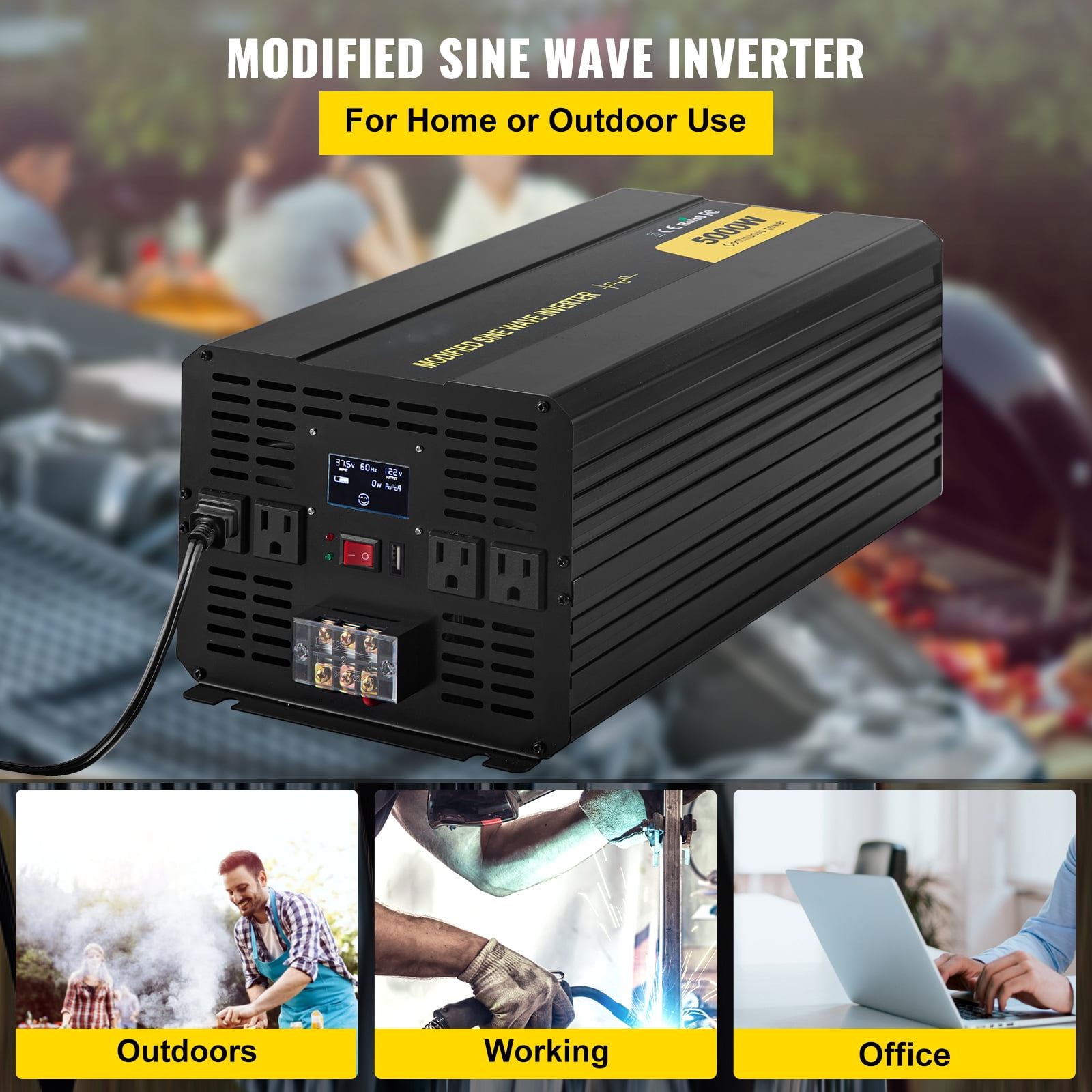 BENTISM GYM-5000W 120V 5000-Watt Continuous 10000-Watt Surge Power Inverter