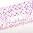 thumbnail image 4 of Reg de medición de diseñtilo multifunción de plástico para manualidades de acolchado de retazos Soledad Regla métrica de curva francesa, 4 of 8