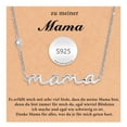 thumbnail image 5 of VNOX Mama Necklace 925 Sterling Silver Mom Necklace for Women S925 Silver Dainty Mother Jewelry Cute Pendant Necklace, Mom Birthday Gift Jewelry for New Mom Women Wife Anniversary, 5 of 10