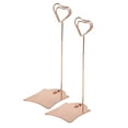 thumbnail image 3 of Table Number Holder, 6 X 2.4 X 1.9inch Place Card Holder 2Pcs Table Cardholder Table Picture Stands  For Wedding For Home For Office For Party Rose Gold,Gold, 3 of 8