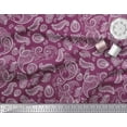 thumbnail image 2 of Soimoi Modal Satin Fabric Paisley Block Fabric Prints by Yard 42 Inch Wide, 2 of 3