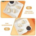 thumbnail image 2 of 4 piezas de plástico para servir bandeja de platos bandeja de alimentos para bocadillos galletas de comida papas fritas, 2 of 6