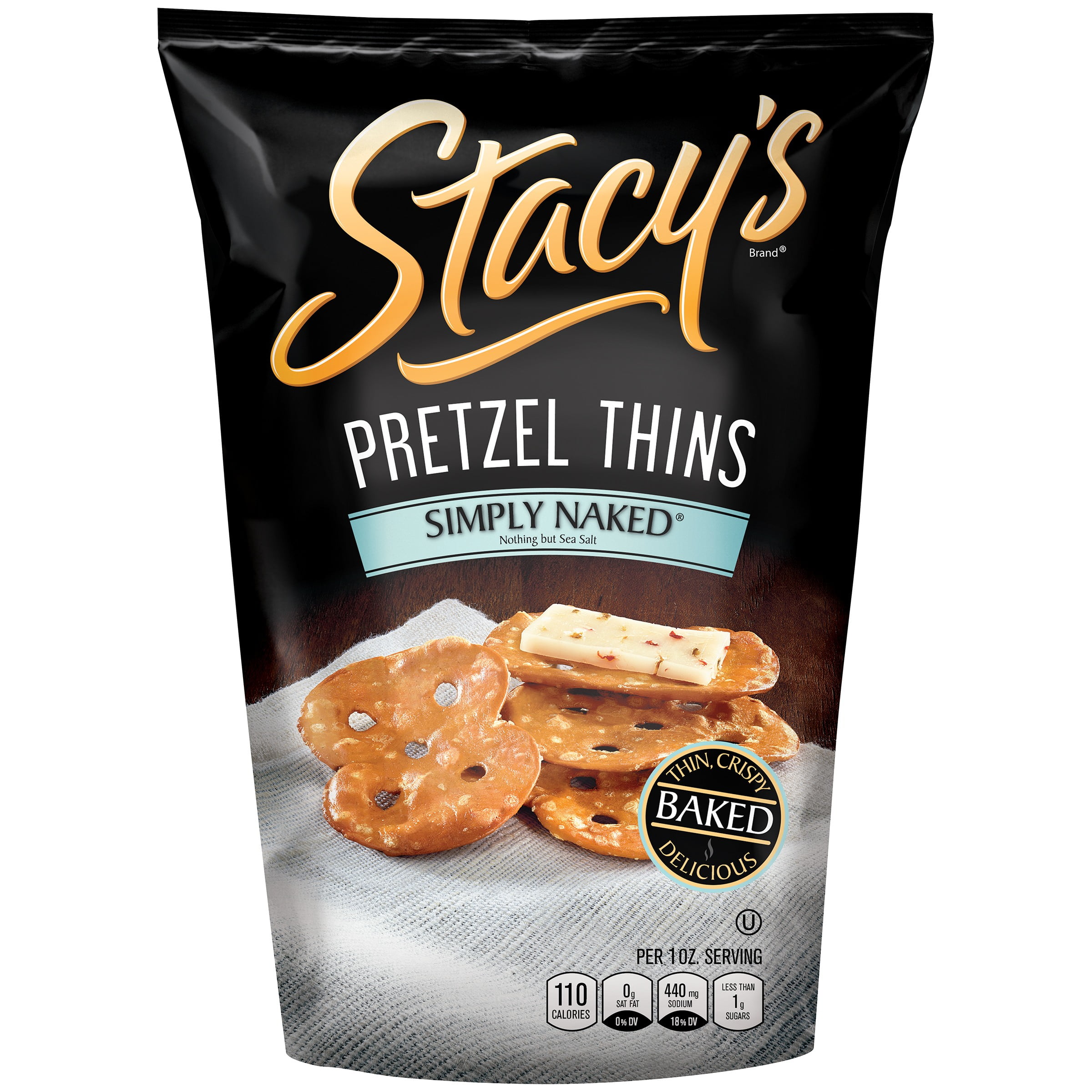Stacy's Original Simply Naked Pretzel Thins, 7 Oz.
