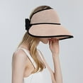 thumbnail image 2 of AWZXDE Women's Outdoor Solid Sun Hat with Back Bow, Finish Casual Cap for Sun Pink,One Size, 2 of 6