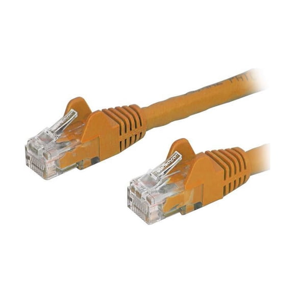 StarTech 5ft CAT6 Ethernet Cable - Orange CAT 6 Gigabit Ethernet Wire -250Mhz 100W PoE RJ45 UTP Network Patch Cord Snagless with Strain Relief (N6PATCH5OR)