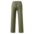 thumbnail image 4 of TOWED22 Mens Cinch Bottom Jogger Sweatpants,Drawstring Cinch Bottom Sweatpants for Men Loose Wide Leg Joggers Trousers Baggy Workout Running Yoga Pants with Pockets Army Green,M, 4 of 5