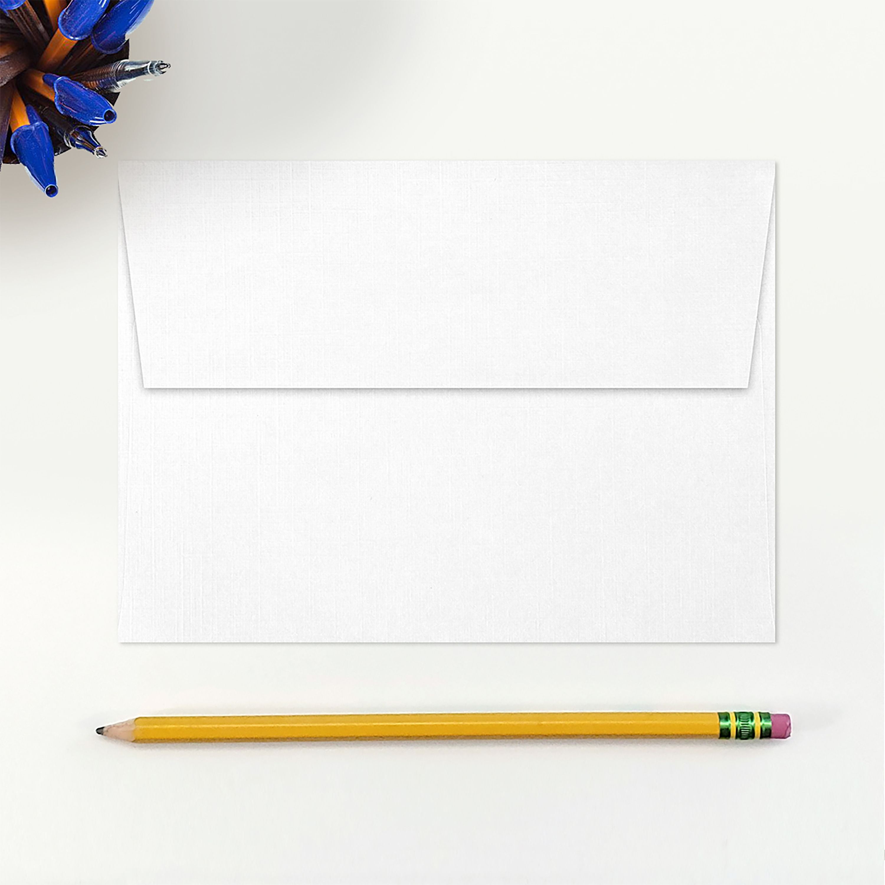 LUXPaper A7 Invitation Envelopes, 5 1/4 x 7 1/4, White Linen, 500/Pack