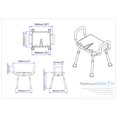 thumbnail image 3 of Platinum Health Independence(tm) Deluxe Bath Shower Chair Padded Seat Armrests Commercial Quality, 3 of 5