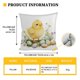 thumbnail image 3 of Uuiauoio Easter Bunny Rabbit Pillow Case Colorful Bunny Throw Pillow Cover Spring Holiday Decorative Throw Pillow Easter Pillowcase Square Cushion Cover for Couch, 3 of 6