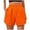 Orange, variant on PMVFHDE Elastic Waist Sport Shorts For Women Loose Wide Leg Solid Color Casual Gym Shorts Orange,M