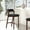 Black, variant on Patricia Modern Wood Upholstered Barstool in Black