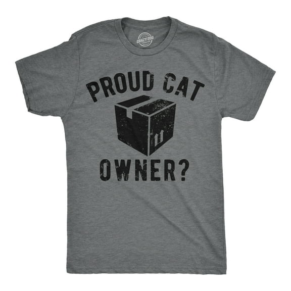 Mens Funny T Shirts Proud Cat Owner Sarcastic Kitten Graphic Tee for Men Graphic Tees