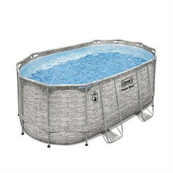 Coleman Power Steel 16 ft. x 10 ft. x 42 in. Oval Above Ground Pool Set