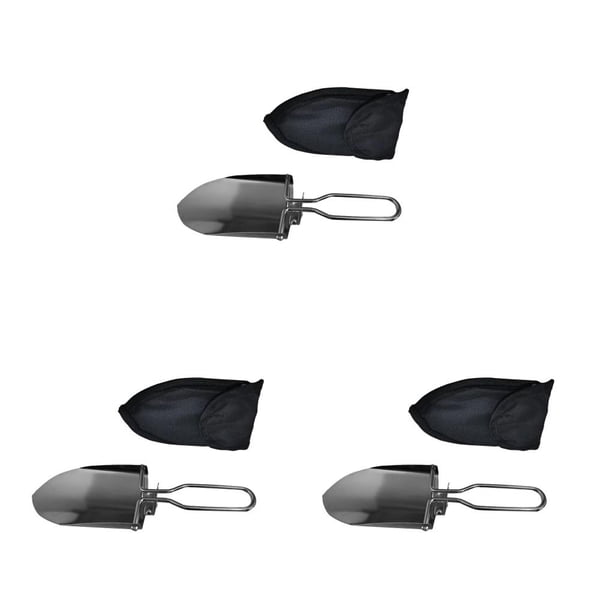 Matsuzay Stainless Steel Foldable Survive Grass Beach Trowel Camping Trip Garden Multifunction Handle Spade Outdoor Remover Type1 NO1