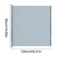 thumbnail image 2 of Retractable PVC Pet Fence Barrier for Doors - No-Drill Install, Jump-Proof Gate with Strong Snap Closures, Transparent Barrier for Cats and Dogs, Easy to Install, 2 of 6