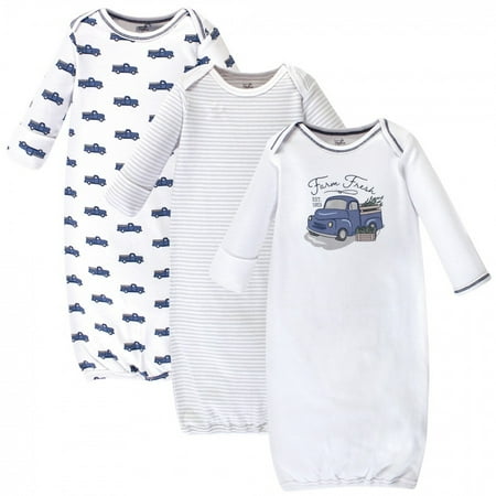 

Touched by Nature Infant Boy Organic Cotton Gowns Truck Preemie/Newborn