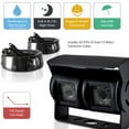 thumbnail image 3 of PYLE PLCMTR26 - Dual Weatherproof Rearview Backup Camera for Bus, Truck, Trailer and Van (IR Night Vision, Waterproof, Commercial Grade, DC 12-24V), 3 of 5